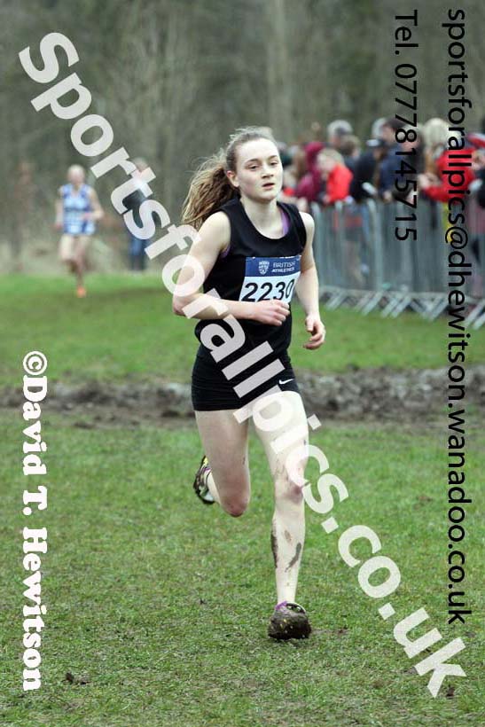 Womens under-17s Inter Counties Cross Country, Prestwold Hall, Loughborough. Photo: David T. Hewitson/Sports for All Pics